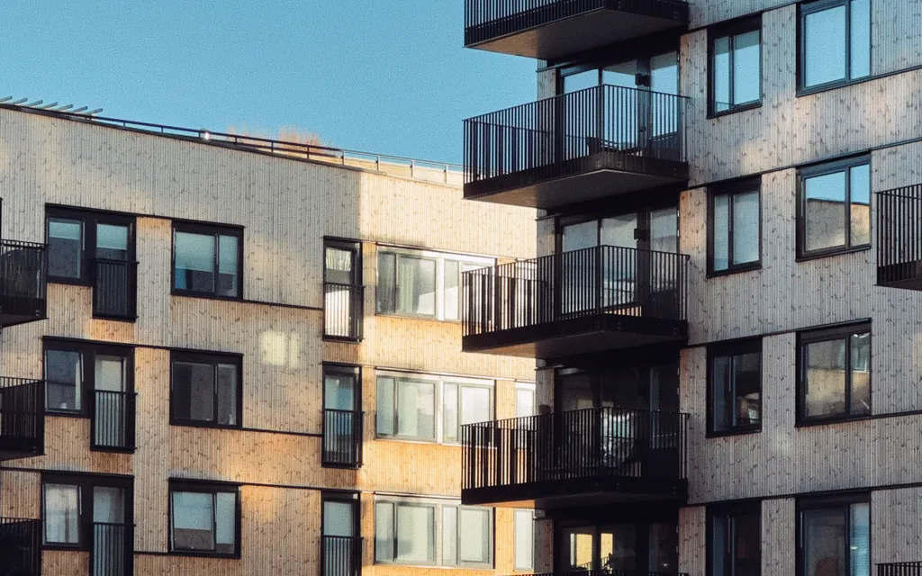 Moderne boligblokker i Oslo